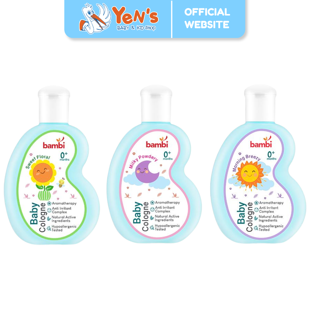 Bambi Baby Cologne 100ml Parfum Bayi Kulit Normal - Sensitif