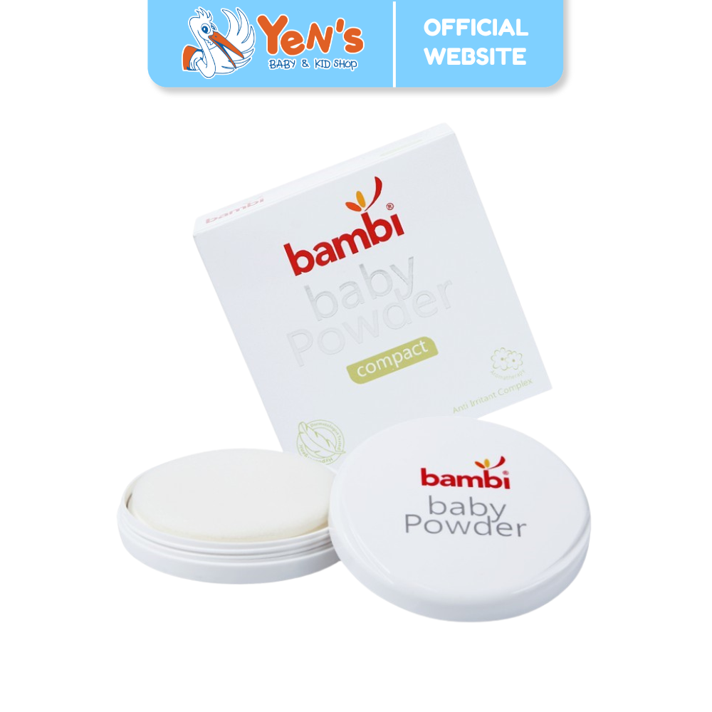 Bambi Baby Compact Powder 40gr | Bedak Padat Bayi Kulit Normal - Sensitif | Aromatherapy