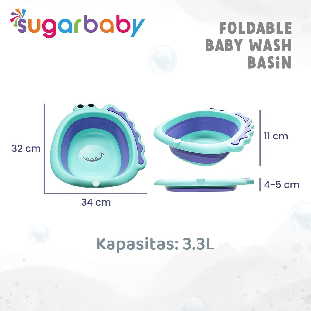 SUGARBABY Foldable Baby Wash Basin/Baskom Lipat Bayi/Ember Lipat