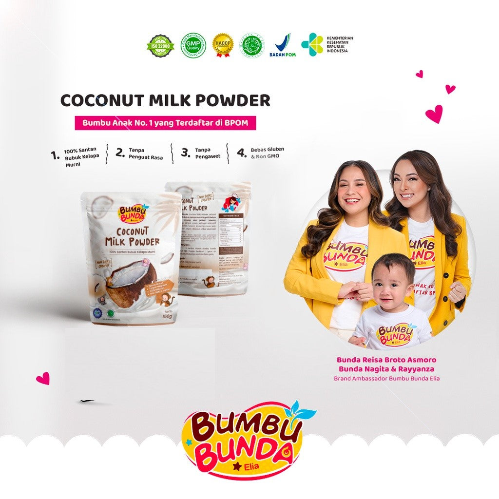 Bumbu Bunda Elia Coconut Milk Powder - Santan MPASI /BB Booster MPASI Santan Organik