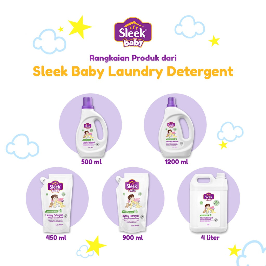 Sleek Baby Laundry Detergent Concentrate Refill - 450ml