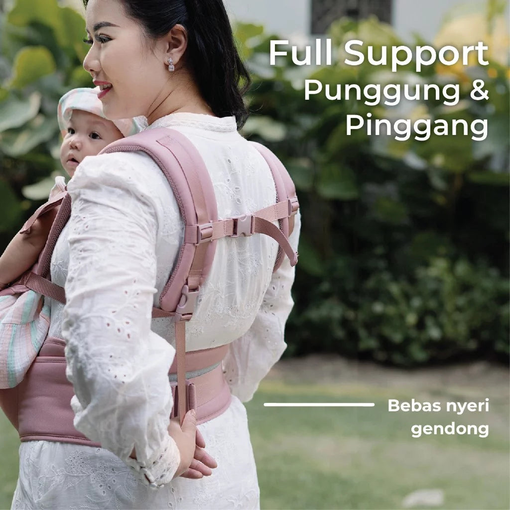 MOOIMOM Lightweight Hipseat Carrier Gendongan Bayi Hipseat Lembut & Ringan - Gendongan Depan