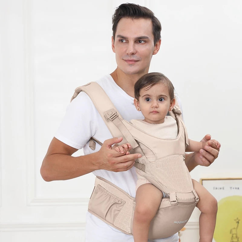 MOOIMOM Lightweight Hipseat Carrier Gendongan Bayi Hipseat Lembut & Ringan - Gendongan Depan