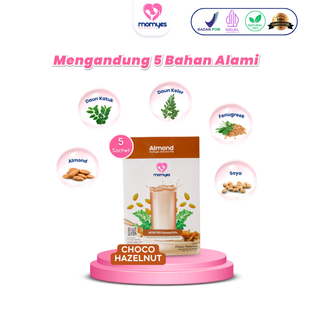 Momyes Almond Mix - Minuman Almond Dengan Katuk & Kelor untuk Nutrisi sehari