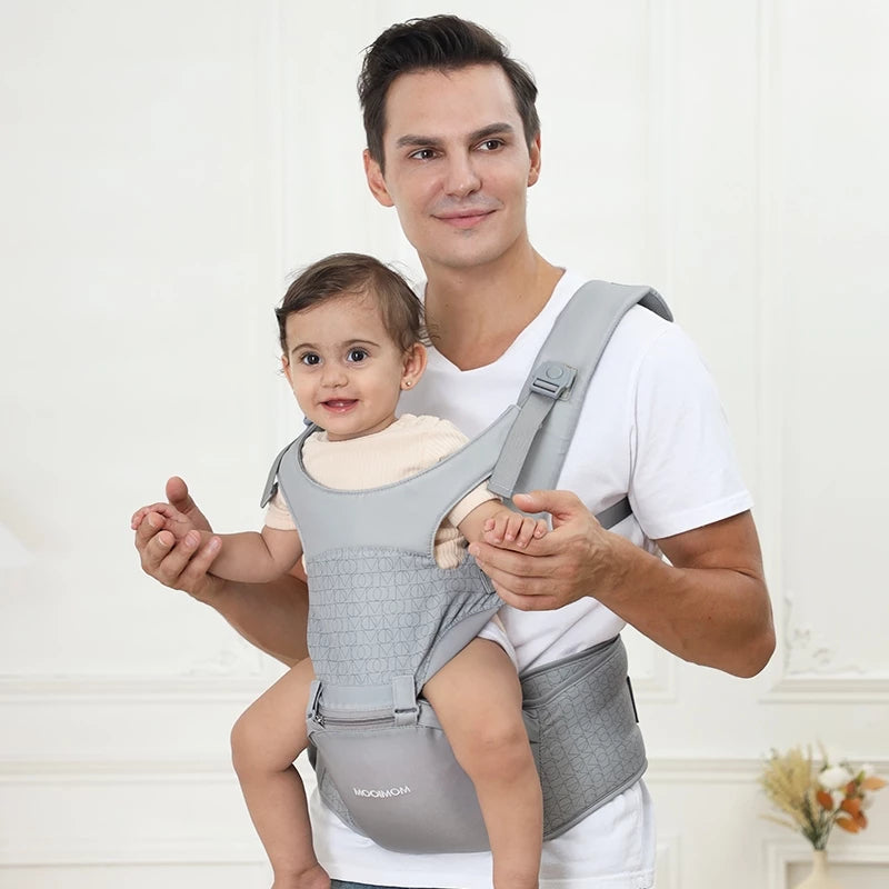 MOOIMOM Lightweight Hipseat Carrier Gendongan Bayi Hipseat Lembut & Ringan - Gendongan Depan