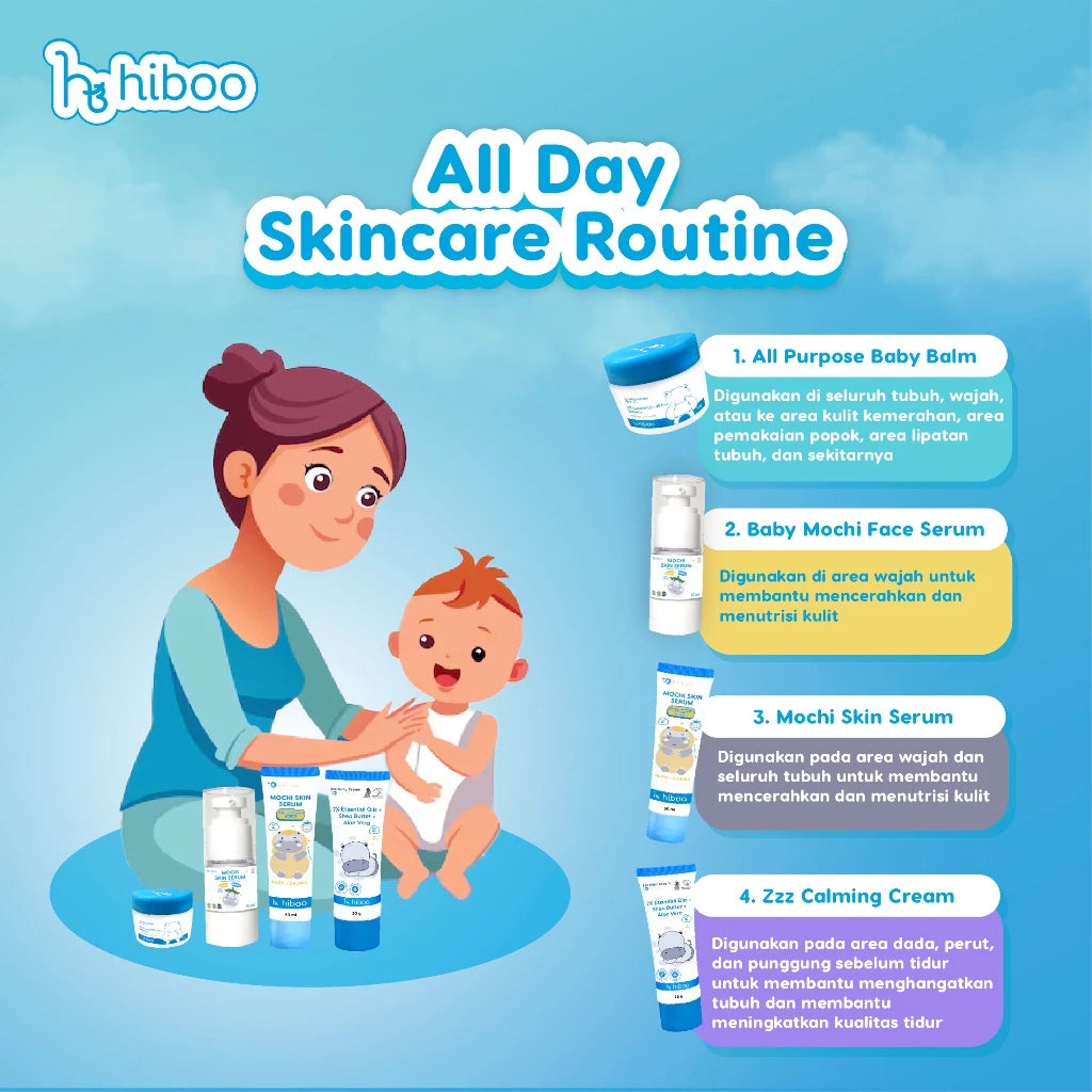 hiboo Special Bundling All Purpose Baby Balm 5g & Zzz Deep Sleep Baby Cream 30g