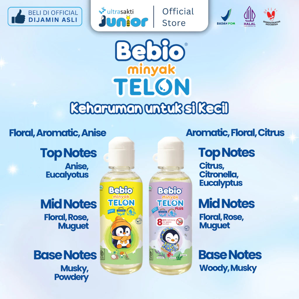 BEBIO Minyak Telon Ceramide Plus - 60ml TERBARU