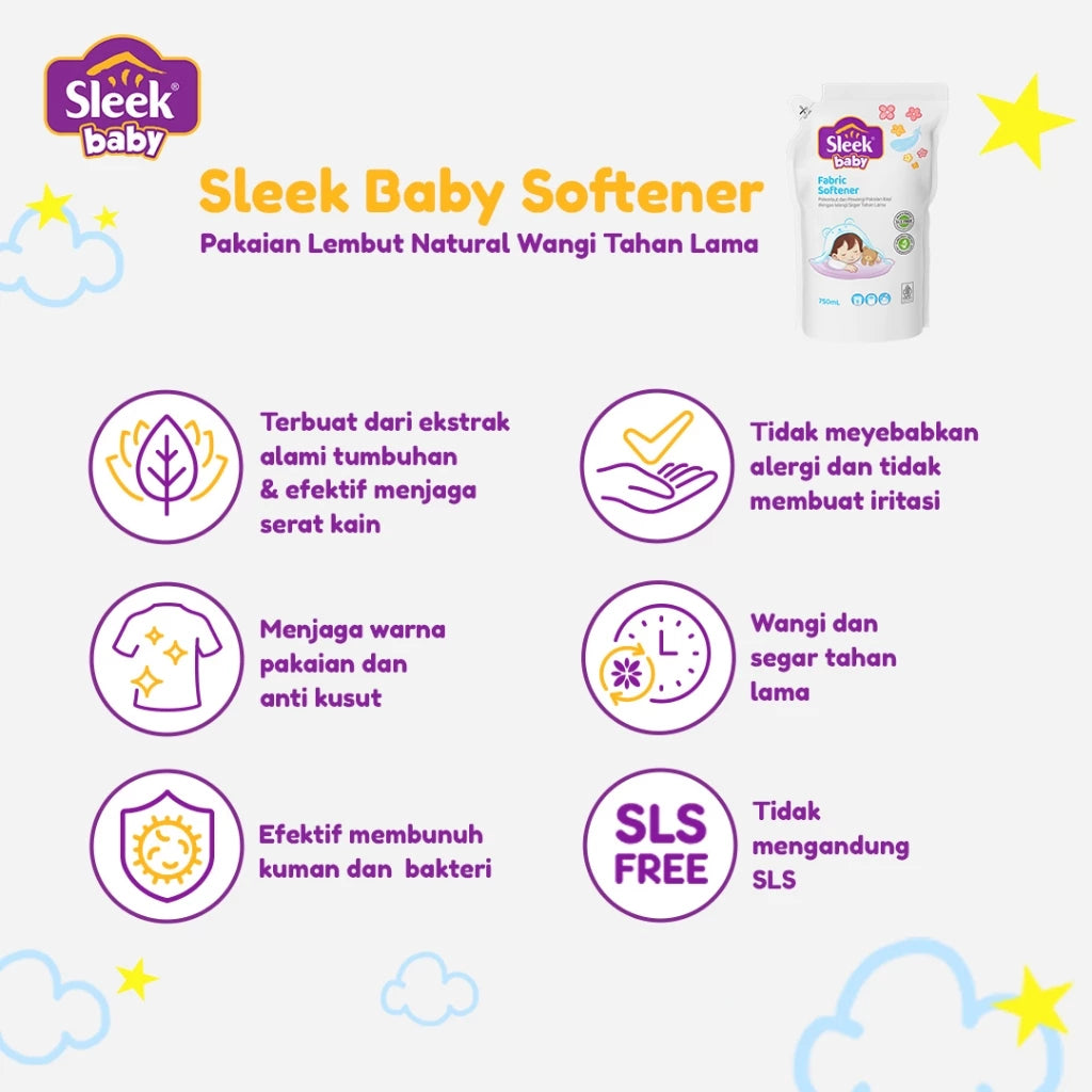 Sleek Baby Softener Pouch 750ml