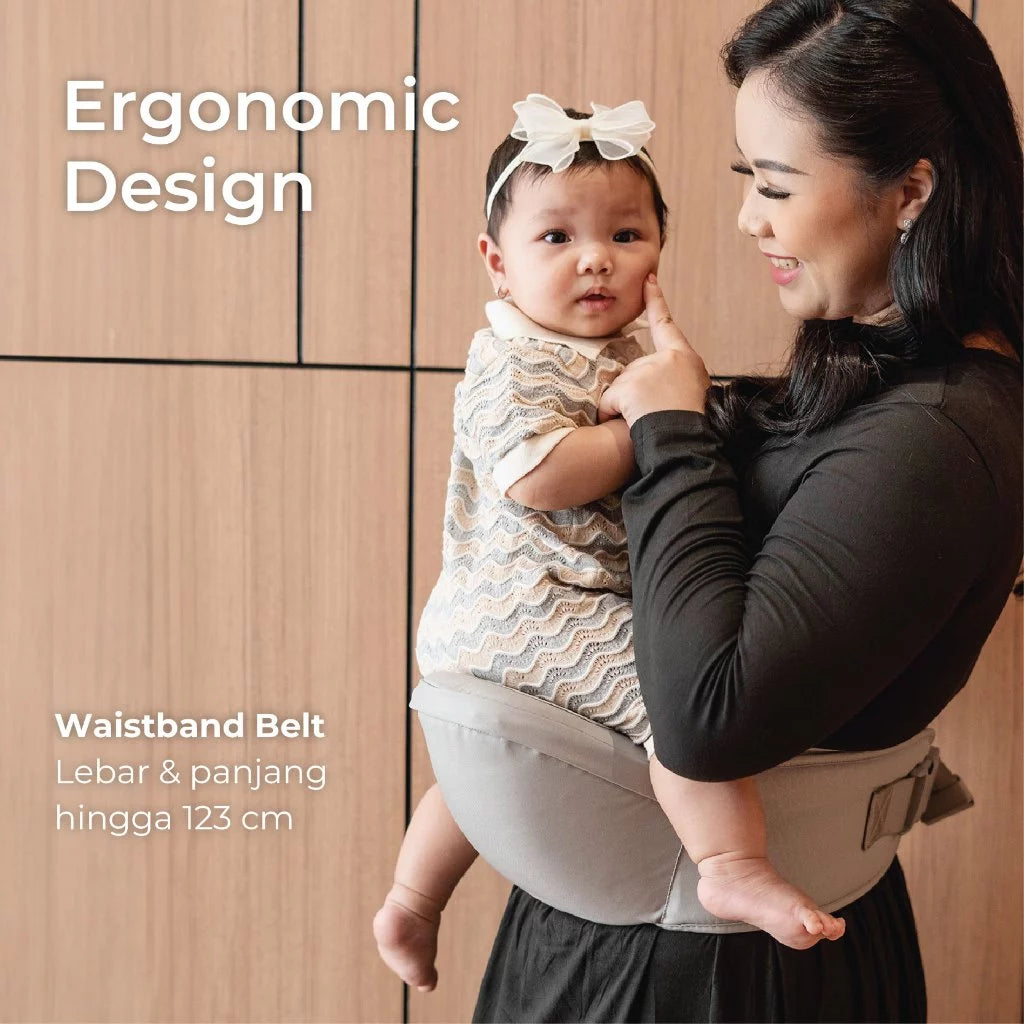 MOOIMOM Lightweight Hipseat Carrier Gendongan Bayi Hipseat Lembut & Ringan - Gendongan Depan