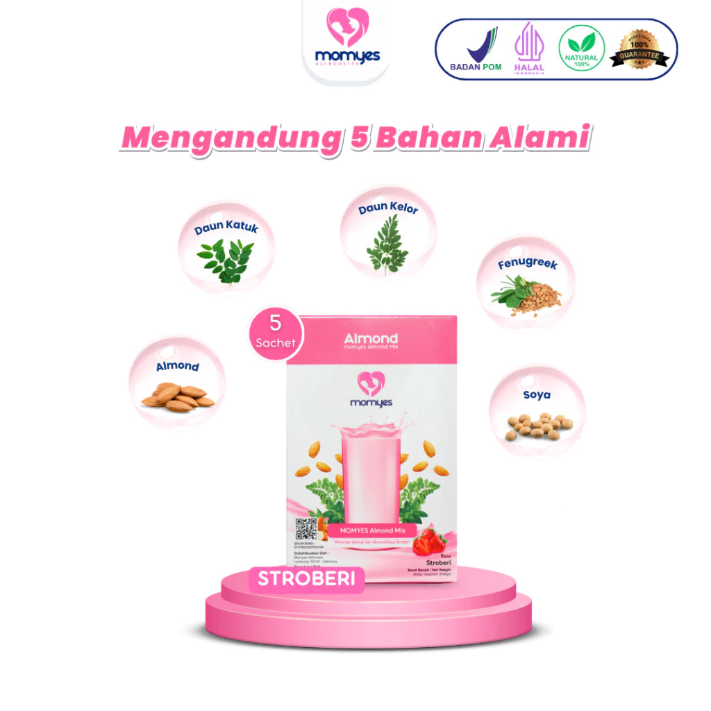 Momyes Almond Mix - Minuman Almond Dengan Katuk & Kelor untuk Nutrisi sehari