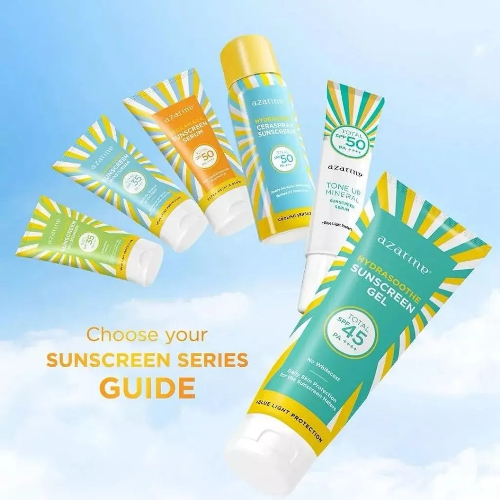 Azarine Sunscreen Gel / Serum / Moisturizer / Ceraspray SPF35 PA++++ | SPF45 PA++++