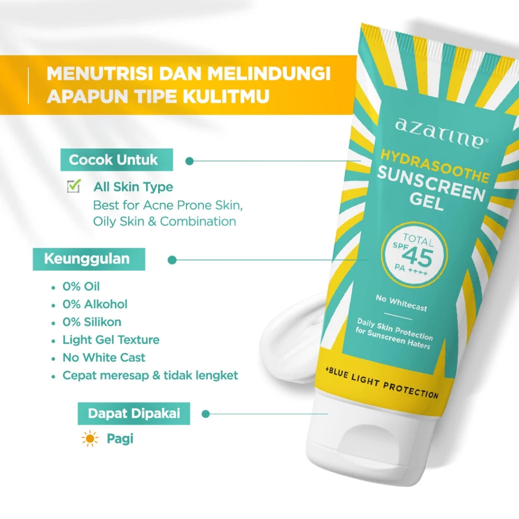 Azarine Sunscreen Gel / Serum / Moisturizer / Ceraspray SPF35 PA++++ | SPF45 PA++++