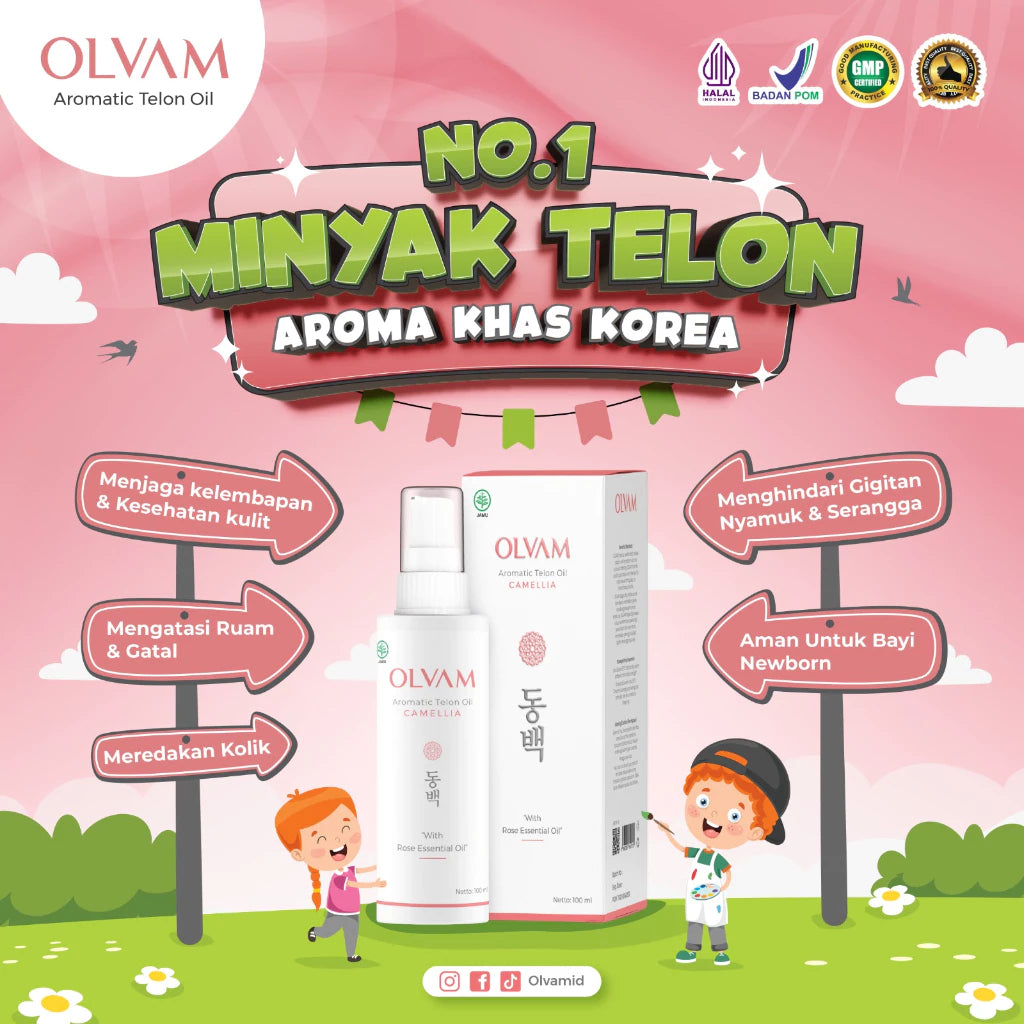 Olvam Minyak Telon - Aromatic Telon Oil 10ml / 50ml / 100ml