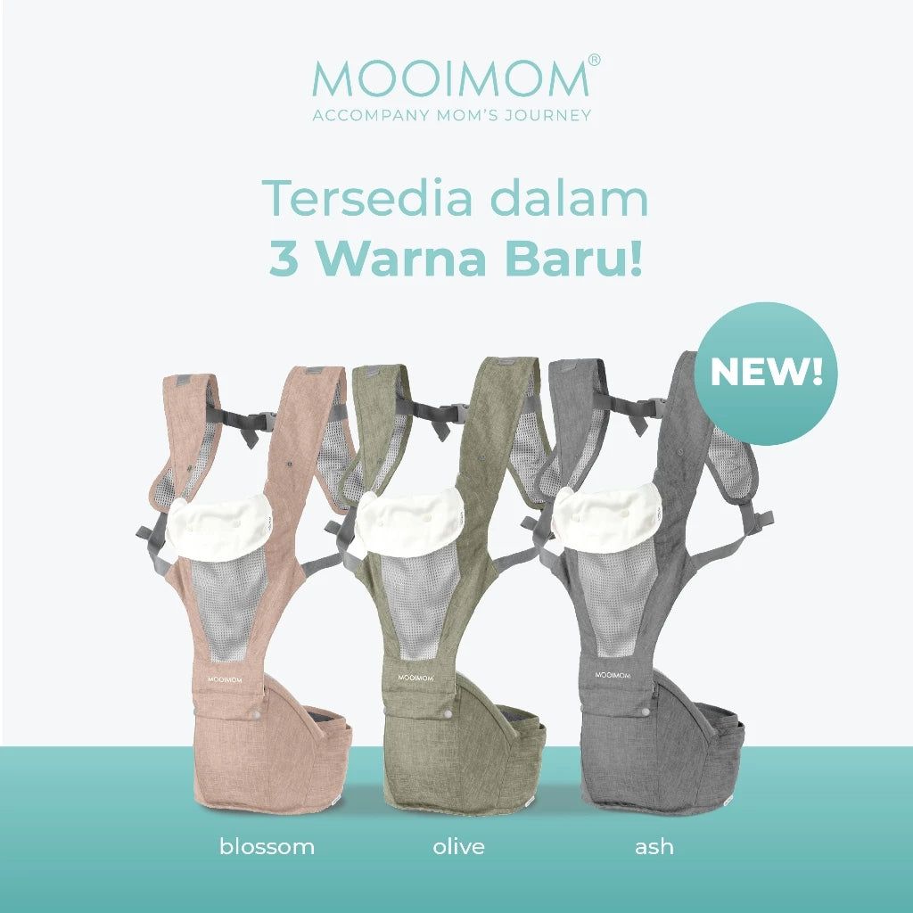 MOOIMOM Breathable Hipseat Carrier - Gendongan Bayi Hipseat Tidak Gerah & Simple