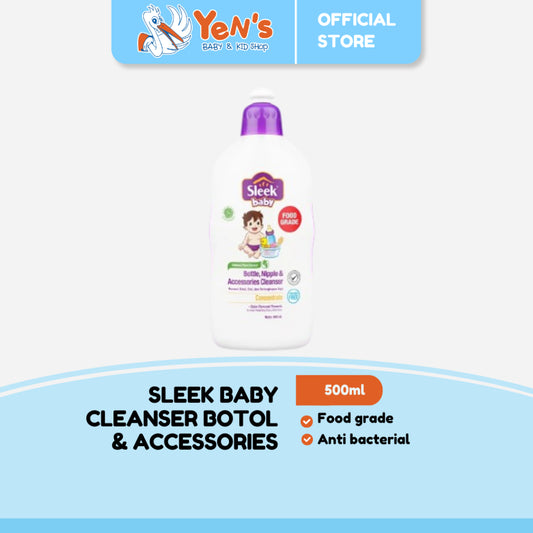 Sleek Baby Bottle Nipple & Accessories Cleanser 500ml Natural anti bacterial