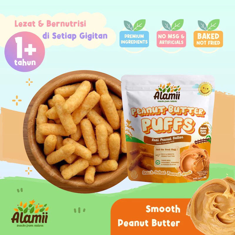 Alamii Puffs - Snack Sehat Bayi & Anak- Gluten Free - Halal Certified
