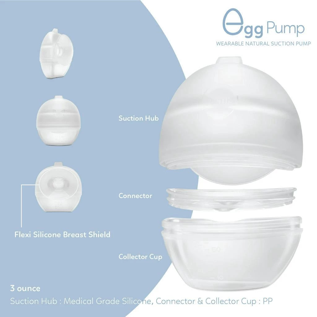 Supermama Lab Egg Pump Wearable Milk Collector - Wadah Penampung Asi