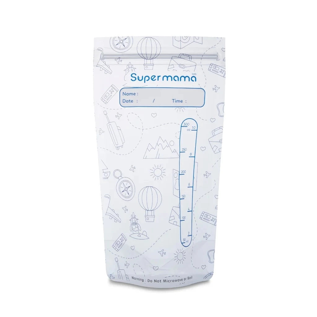 Supermama Lab Breastmilk Storage Bag - Kantong Asi 300ml ( Isi 30pcs )