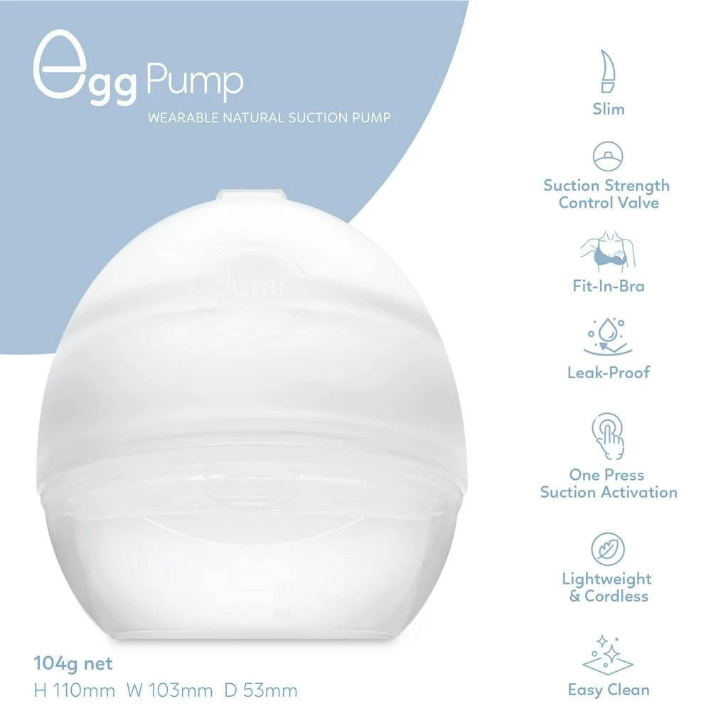 Supermama Lab Egg Pump Wearable Milk Collector - Wadah Penampung Asi