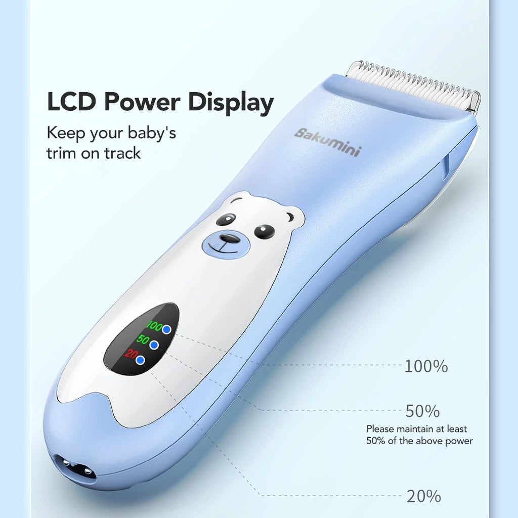 Sakumini Hair Clipper Elektrik Alat Mesin Cukur Potong Rambut Bayi Bahan PP, ABS, Ceramic