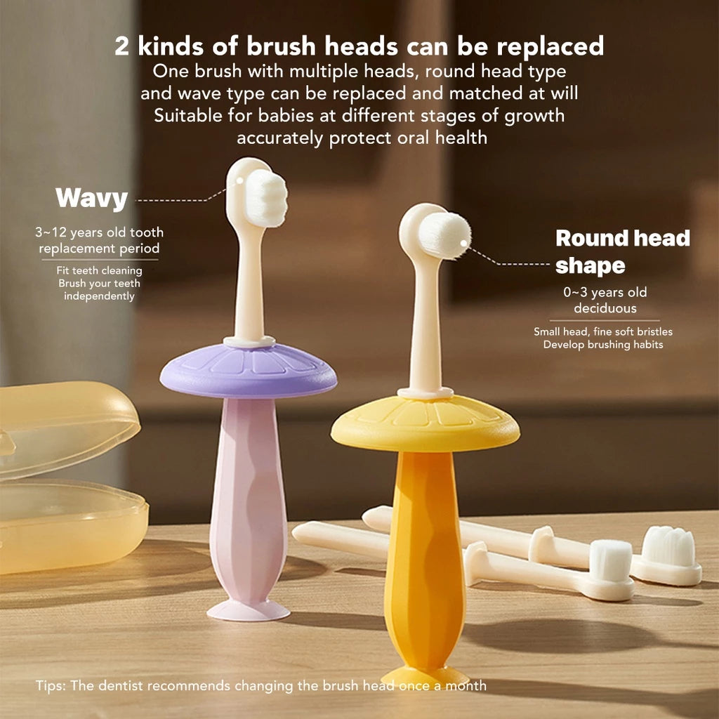 Sakumini Sikat Gigi Anak Lembut Soft Children Training Toothbrush bahan food-grade