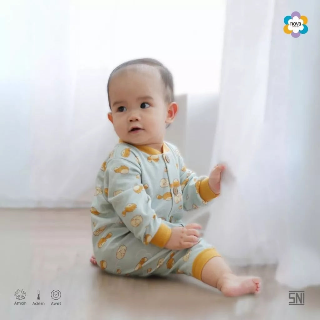 NOVA Ezy Little Explorer Sleepsuit Bayi Dan Anak 0-24 bulan (1 Pcs)