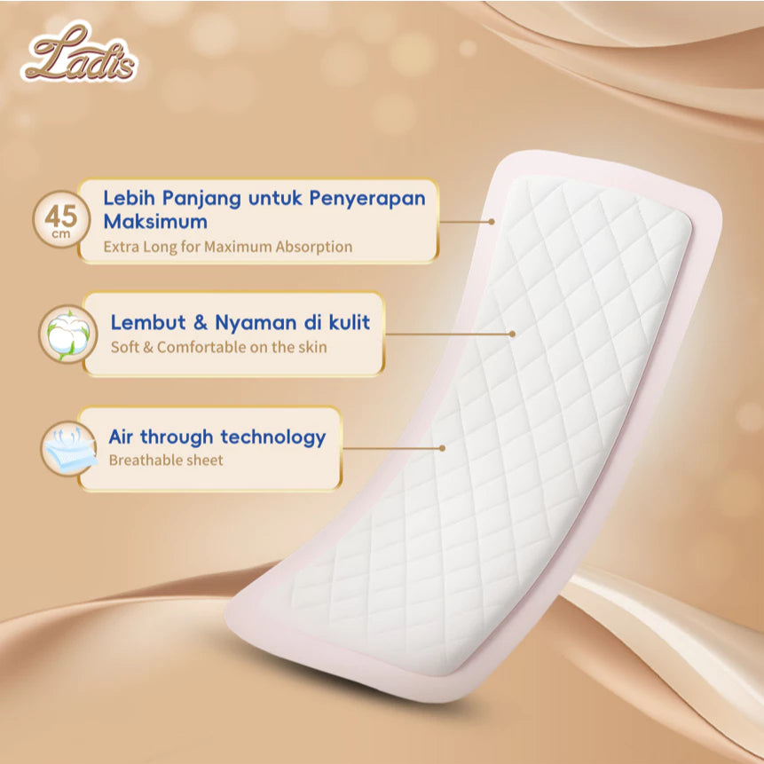 Ladis Maternity Pads 45CM Pembalut Wanita isi 20+2 pcs