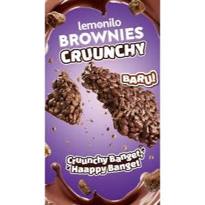 Lemonilo Brownies Cruunchy Milky Chocolate 18g - Bebas Gluten - Sumber Serat