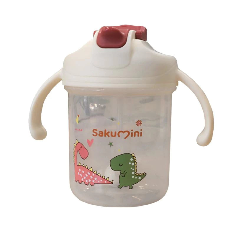 Sakumini 3in1 Gelas Minum Sedotan Anak Training Straw Sippy Cup Anak Bayi 300ml