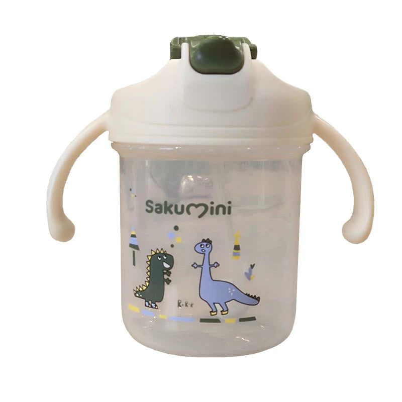 Sakumini 3in1 Gelas Minum Sedotan Anak Training Straw Sippy Cup Anak Bayi 300ml