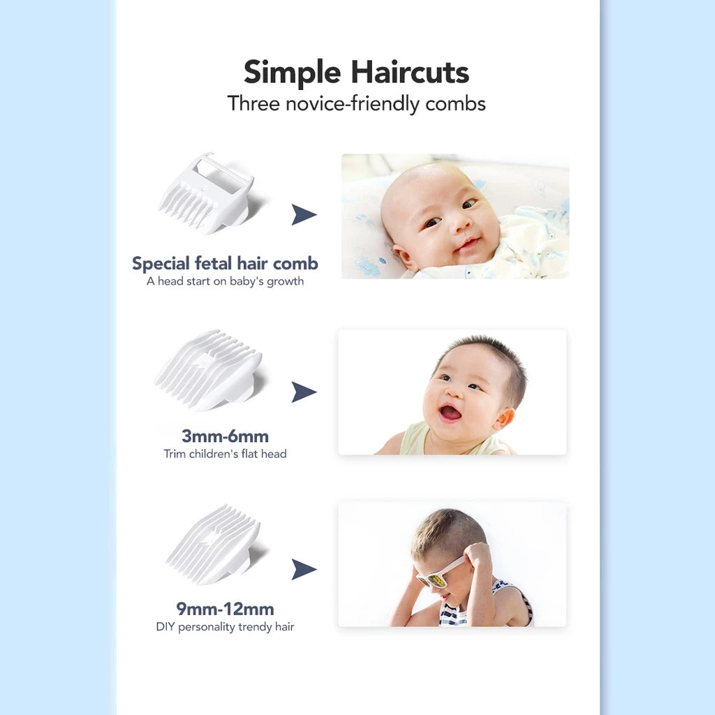 Sakumini Hair Clipper Elektrik Alat Mesin Cukur Potong Rambut Bayi Bahan PP, ABS, Ceramic