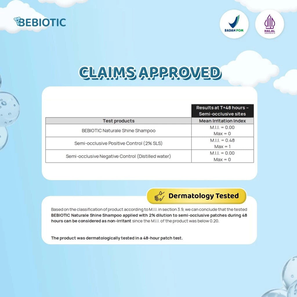 Bebiotic Naturale Shine Shampoo 150ml - No SLS & Paraben