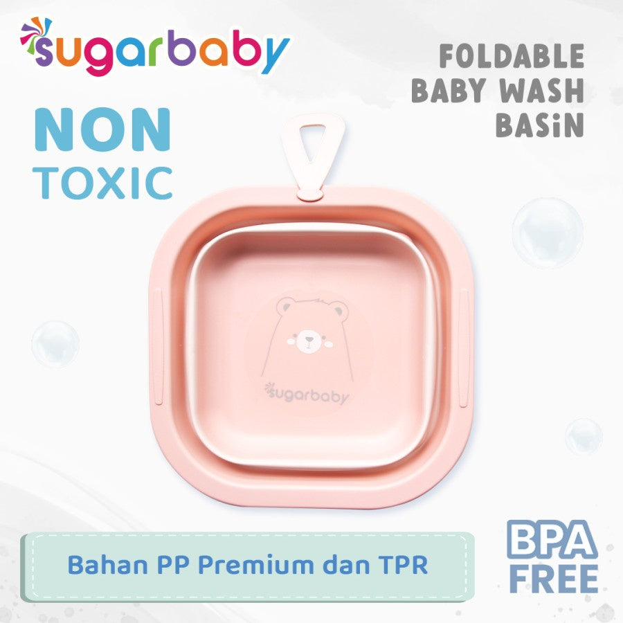SUGARBABY Foldable Baby Wash Basin/Baskom Lipat Bayi/Ember Lipat