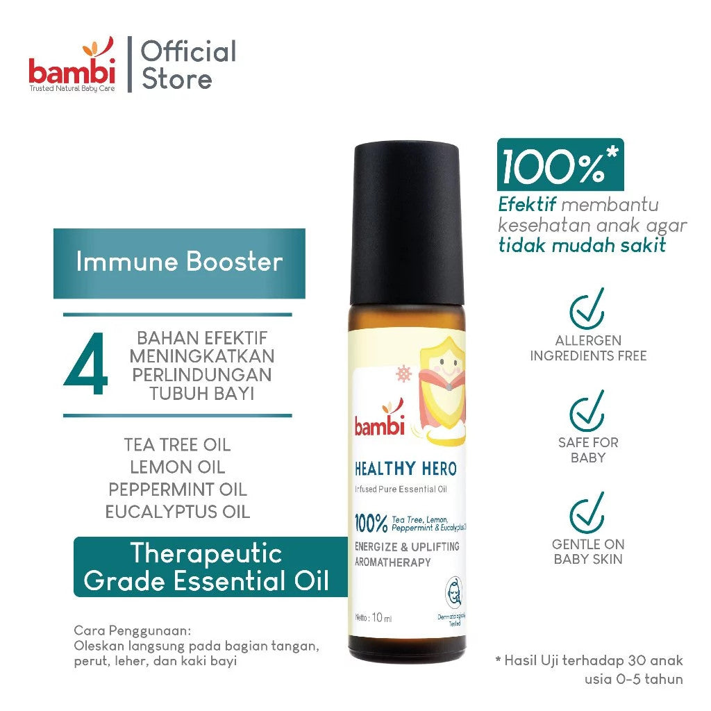 Bambi Baby Breathe Easy Essential Oil 10ml / Health Hero Essential Oil 10ml
