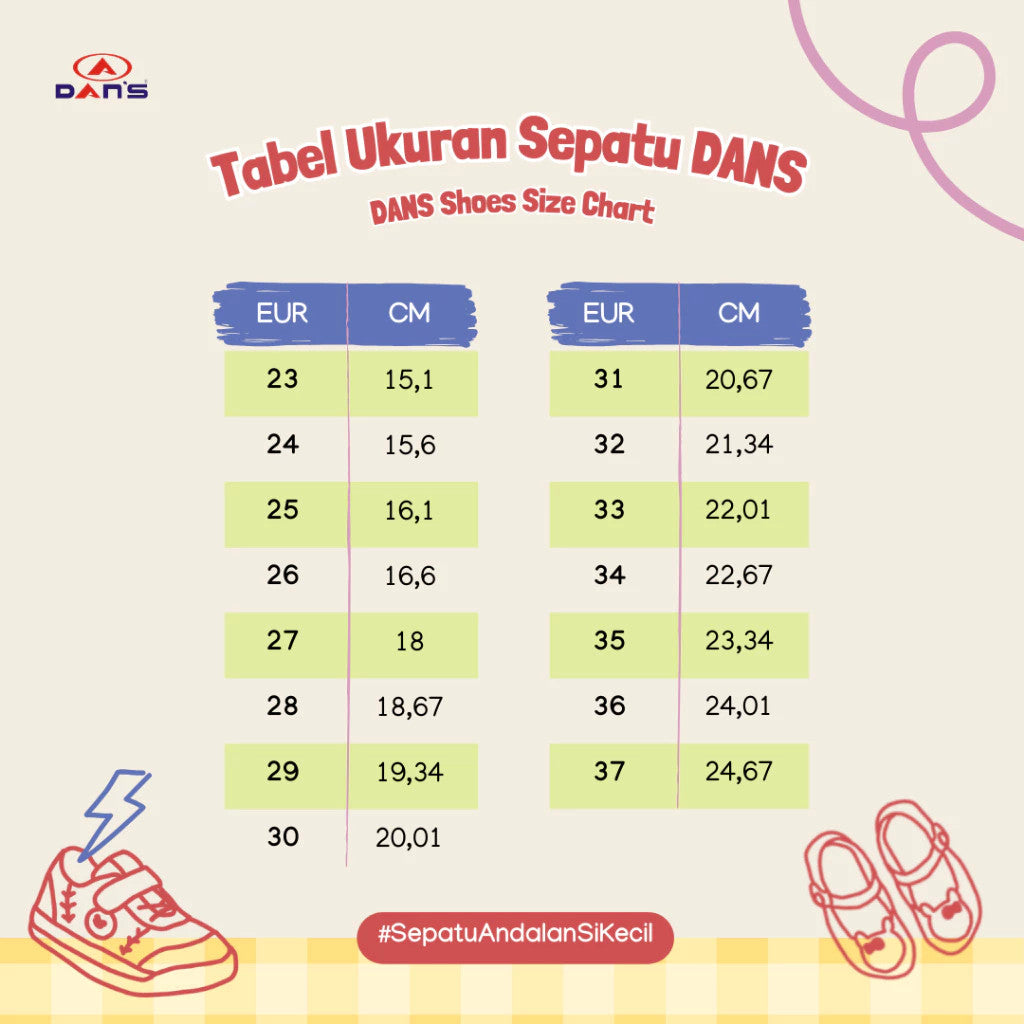 Sandal Anak DANS - Domeka (TK) - Sepatu Sandal Anak Perempuan
