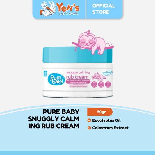 Pure Baby Snuggly Calming Rub Cream 50g - Penghangat Tubuh Bayi Anak