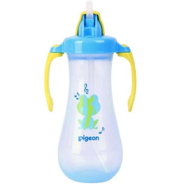PIGEON Tall Straw Bottle | Botol Minum Bayi 300ml BPA FREE