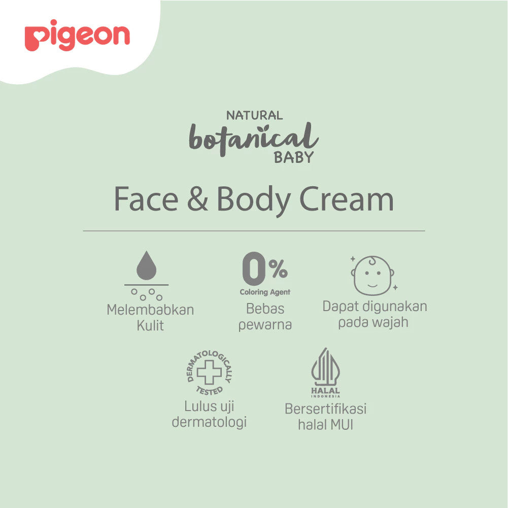 PIGEON Botanical Body & Face Cream 100ML (Krim Bayi)