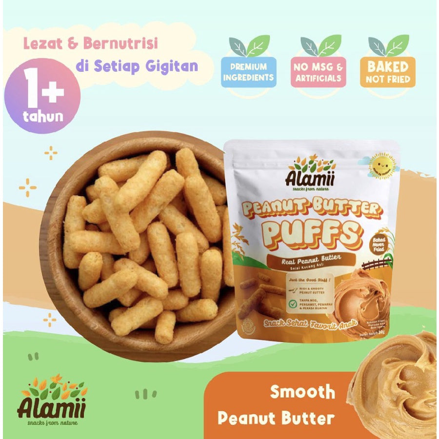 Alamii Puffs Snack 25gr | Cemilan Sehat Bayi & Anak