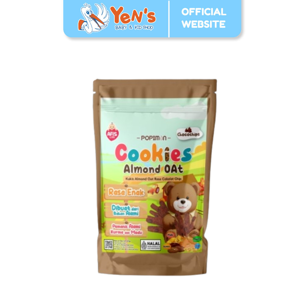 Popimon Kukis Almond Oat dengan Kurma dan Madu 50g