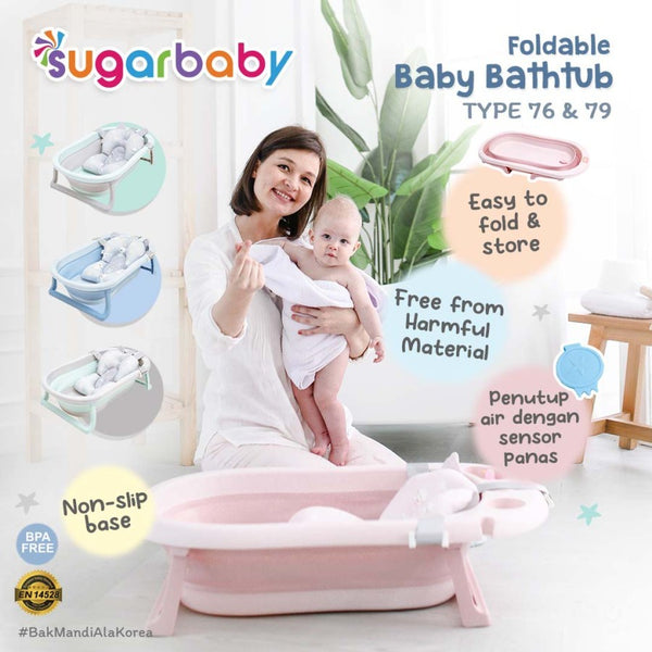 SUGARBABY Foldable Baby Bathtub with Heat Sensor F79