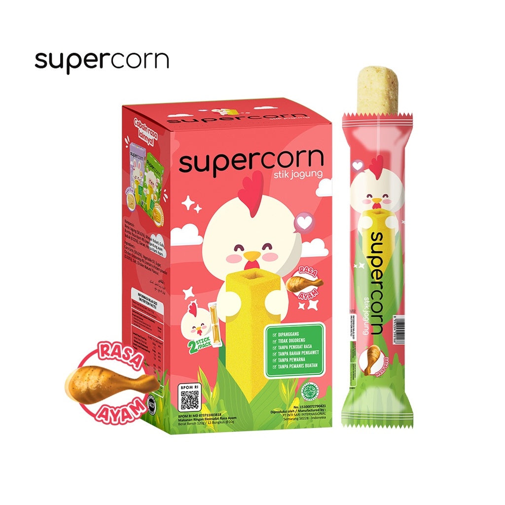 SUPERCORN Stick Jagung 120gr / Snack Camilan