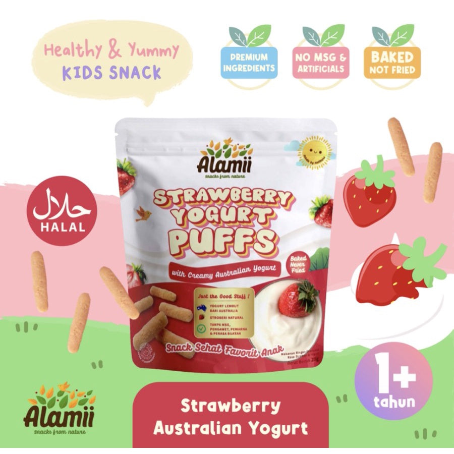 Alamii Puffs Snack 25gr | Cemilan Sehat Bayi & Anak