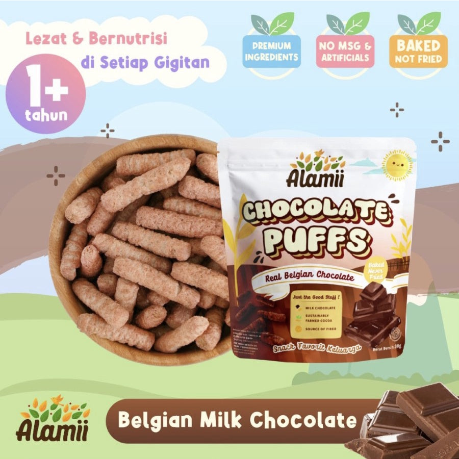 Alamii Puffs Snack 25gr | Cemilan Sehat Bayi & Anak