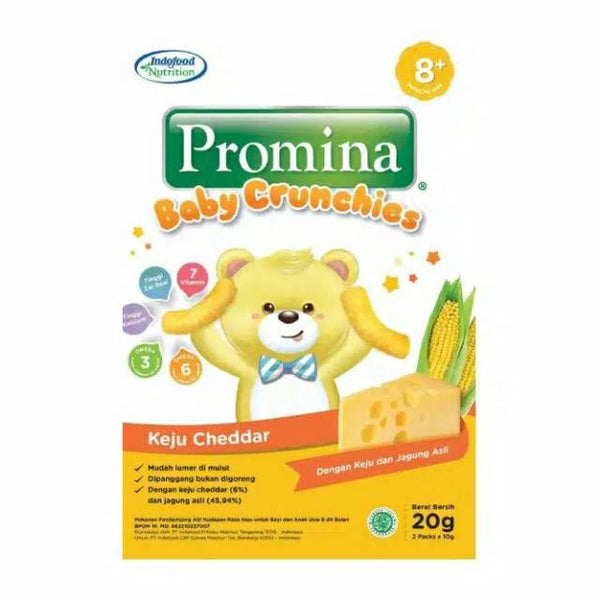 PROMINA Crunchies | Cemilan Pasta Mie Bubur Tim Nasi Tim Biskuit Pudding Bayi 6-12M
