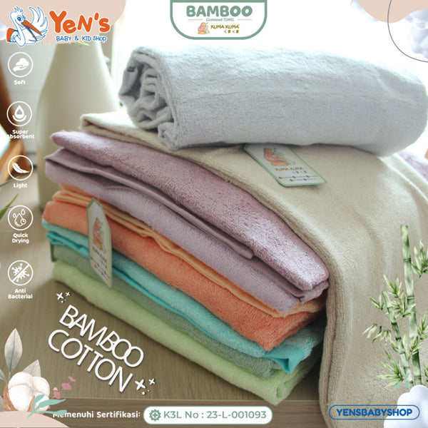 Kuma-Kuma Bamboo Towel / Handuk Bamboo  120 cm x 60 cm