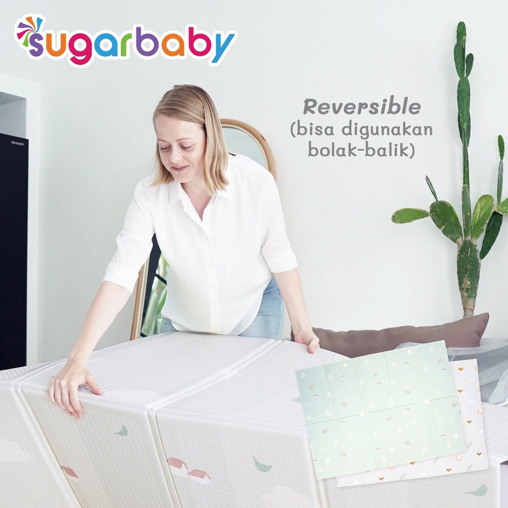 SUGARBABY Foldable Baby Playmat (Nature Series) / Playmat Lipat Anak / Karpet Lipat Bayi / Matras Bayi