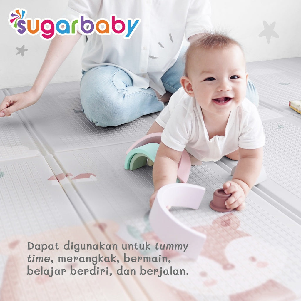 SUGARBABY Foldable Baby Playmat (Nature Series) / Playmat Lipat Anak / Karpet Lipat Bayi / Matras Bayi