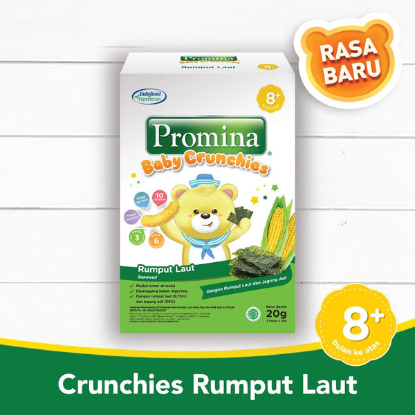 PROMINA Crunchies | Cemilan Pasta Mie Bubur Tim Nasi Tim Biskuit Pudding Bayi 6-12M