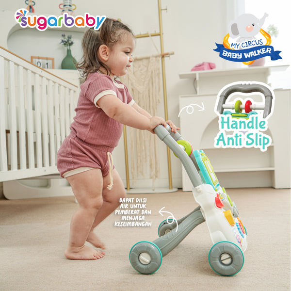 Sugar Baby My Circus Push Walker (Baby Walker)/ Mainan Dorong Bayi/Sugar Baby Mini Car Walker